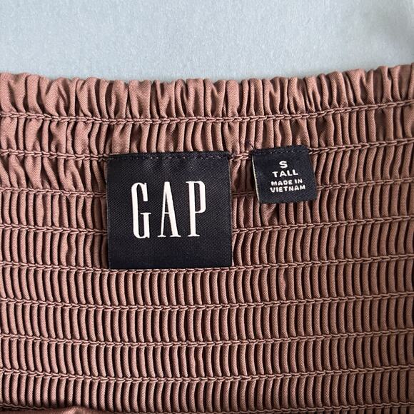 GAP Deep V-Neck Peppercorn Brown Cami Midi Dress - Picture 4 of 5